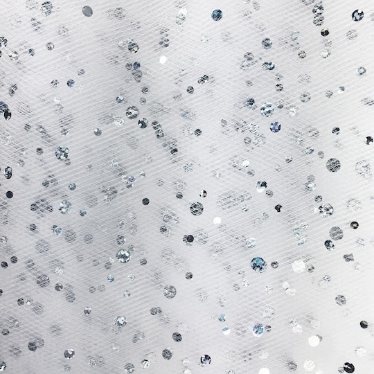 6 Pack: 54" x 9yd. Holographic Foil Dot Tulle by Celebrate It™